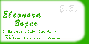 eleonora bojer business card